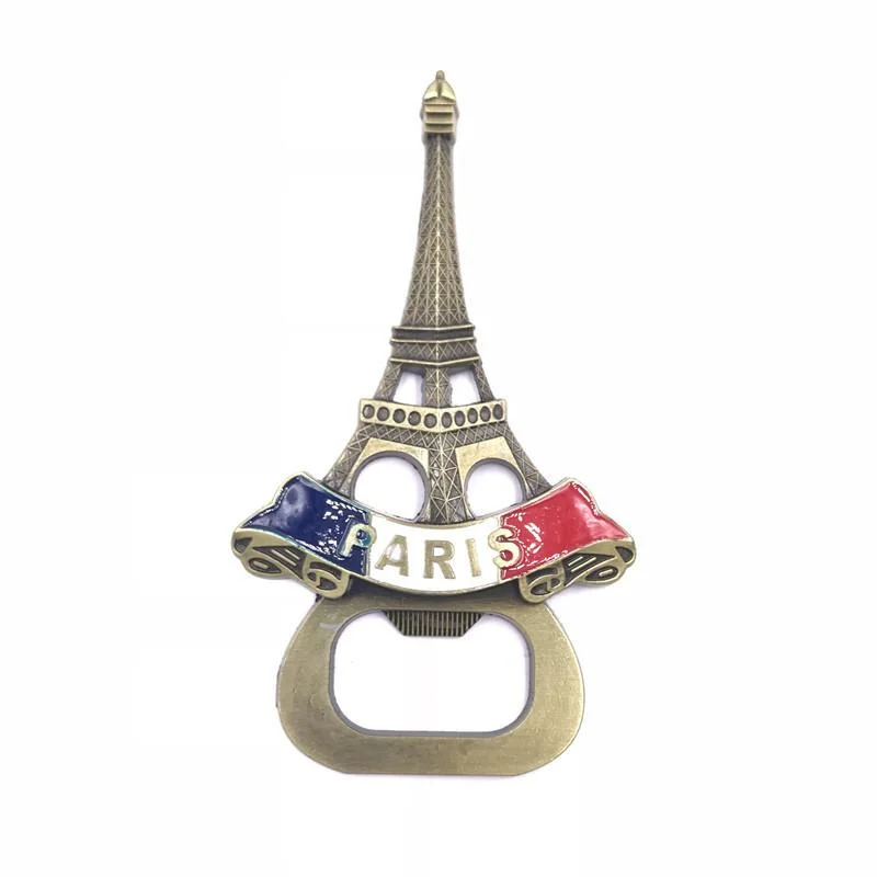 Aimant de réfrigérateur souvenir de France Paris Tour Eiffel en forme de carte personnalisée