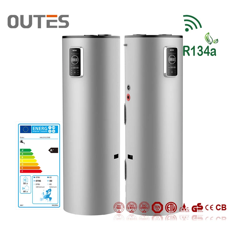 Outes/ OEM/ ODM Beauty Salons Domestic Hot Water Heat Pump Air Source Water Heater with Kitchen Air Cool