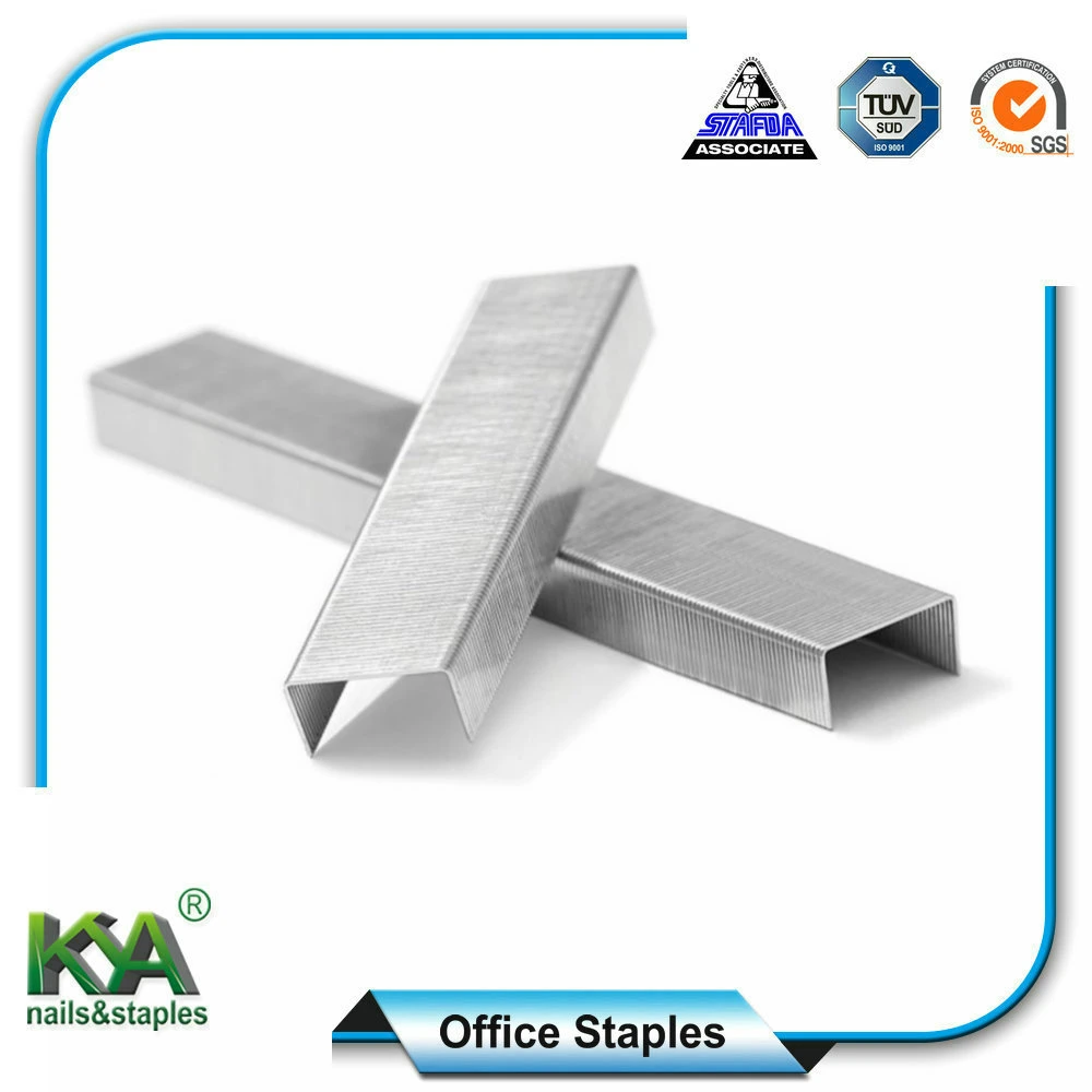 Std23/6 Oficina galvanizado grapas para suministros de oficina