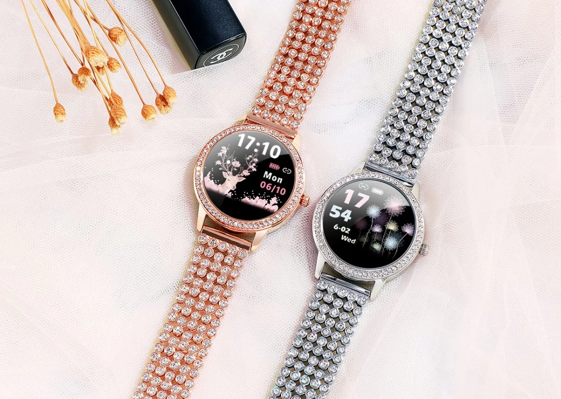 Lw10 Fashion Lady Smart Watch Blood Oxygen Pressure Smartwatch for Women Pk Lw07 Lw20