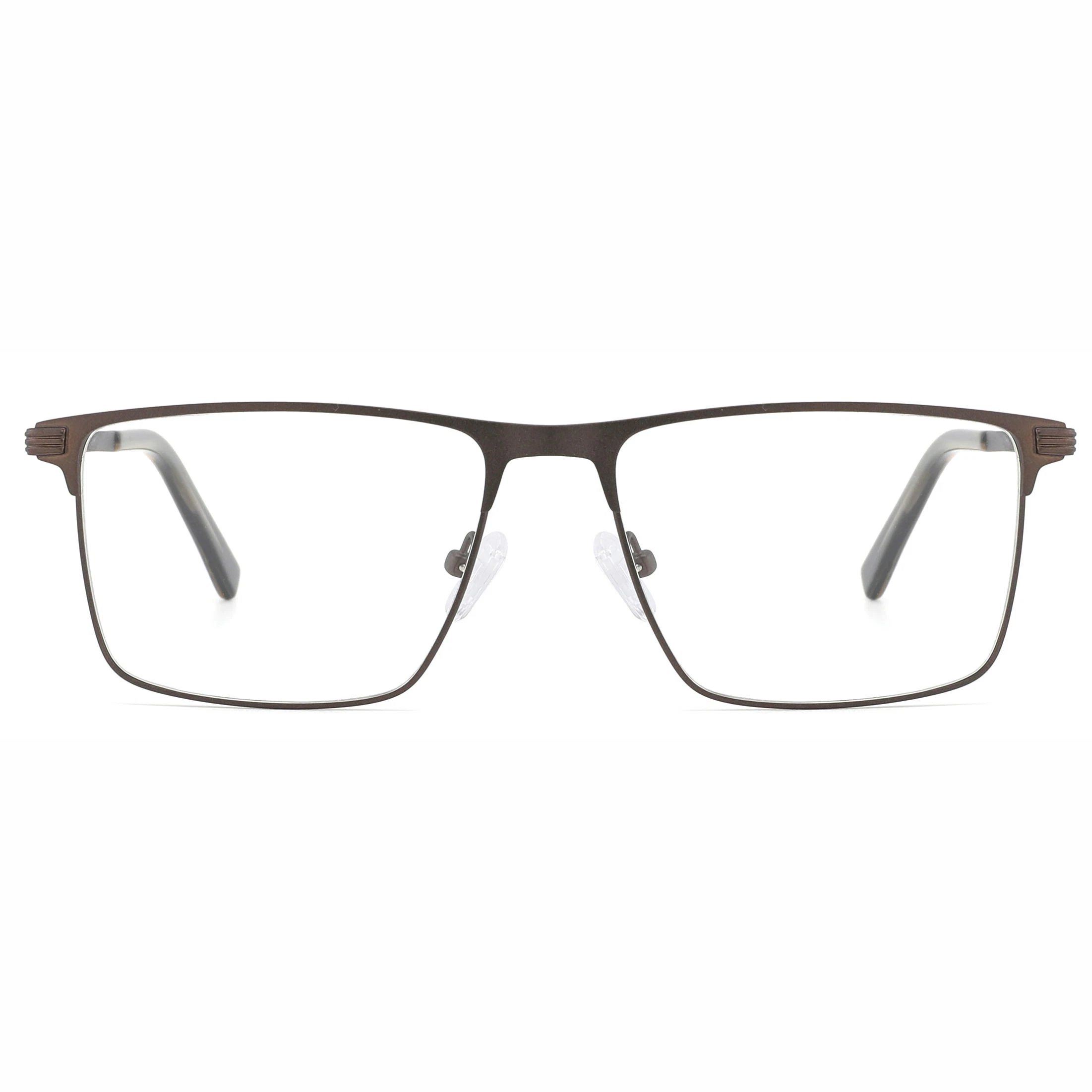 Nouvelle arrivée Lunettes en métal tendance pour hommes Monture optique branchée Browline