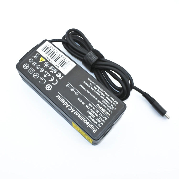 Chargeur d'alimentation USB 90 W de type C pour ordinateur portable Lenovo 90 W. Chargeur