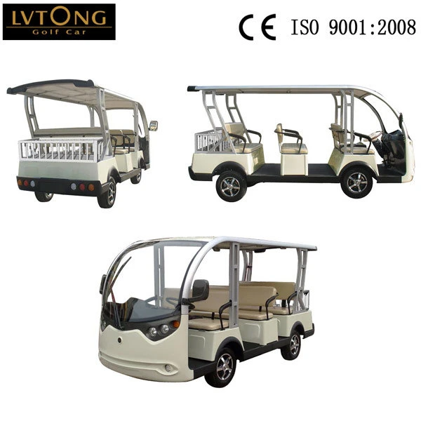 Multifunctional Aluminum Frame ISO, CE Certificate 4kw 48V 8 Passengers Electric Shuttle Bus (Lt-S8)