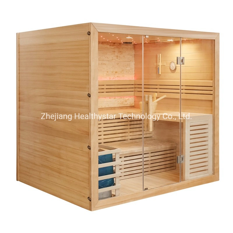 Vente en gros en Chine de sauna à vapeur de luxe pour usage domestique avec porte en verre.