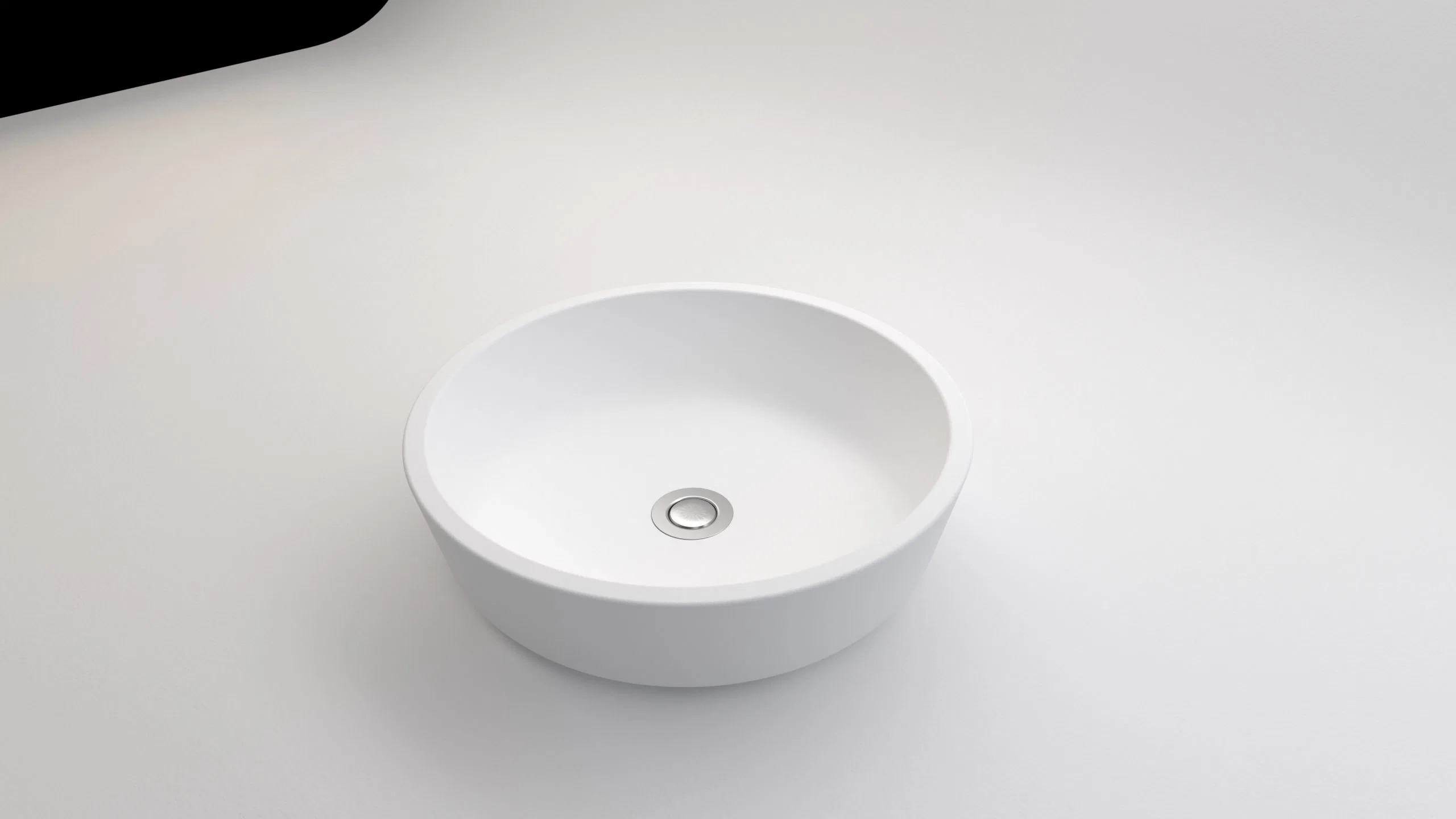 Anti-Stain and Durable Pure Acrylic Solid Surface Bathroom Vanity Basin