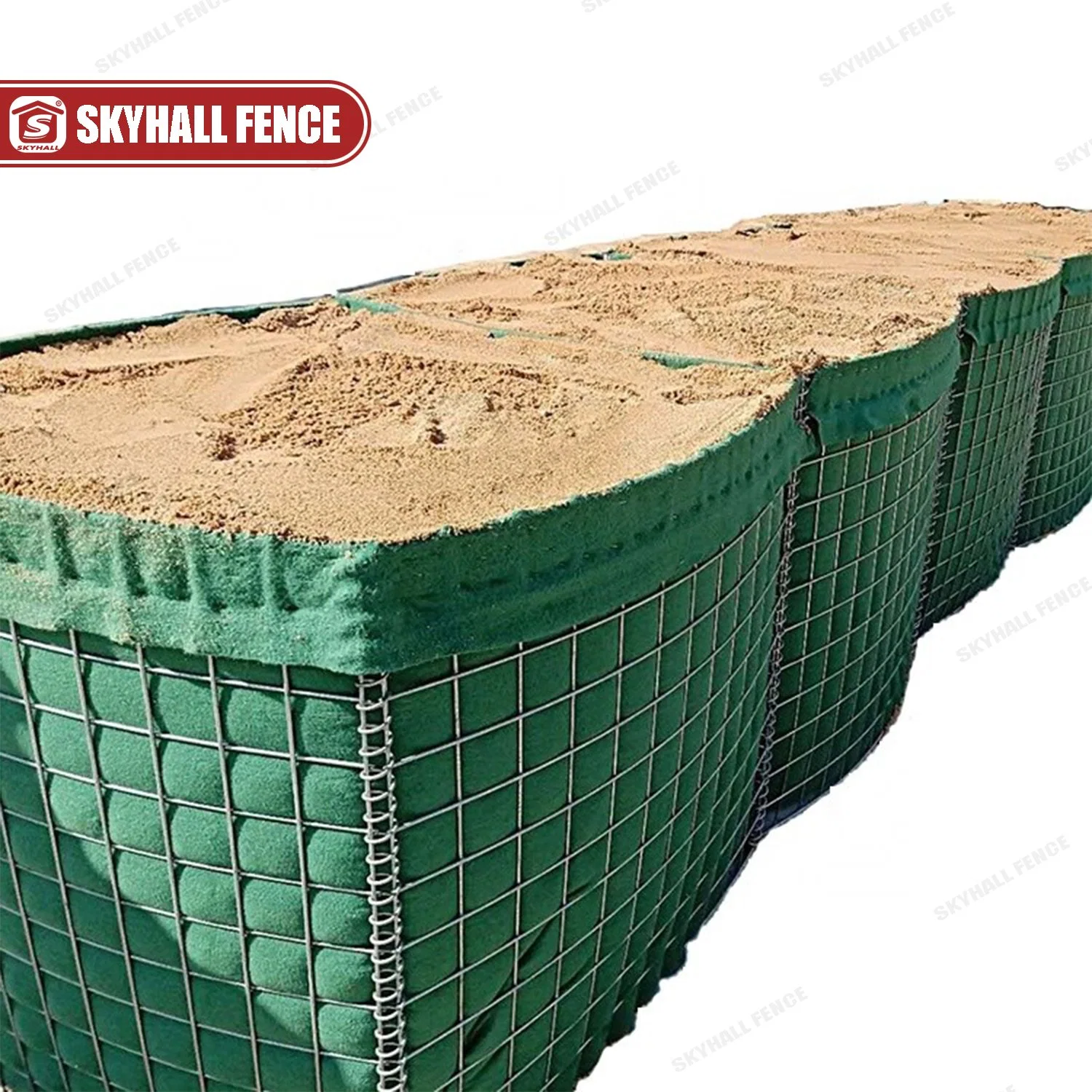 Military Use Sand Wall Defensive Barrier Welded Gabion Box Ballistic Protection Barrier