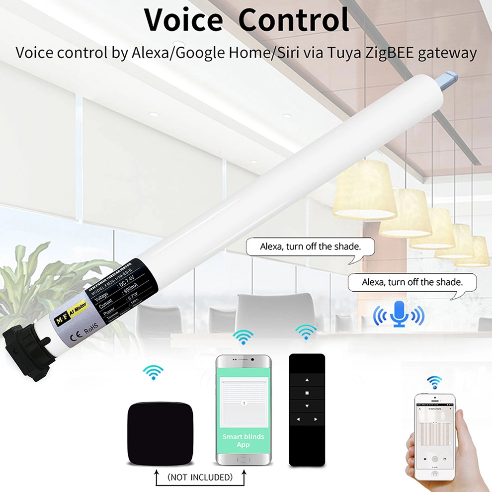 Automatic Remote Electric Motorized Window Tubular Roller Shutter Curtain Blind Motor