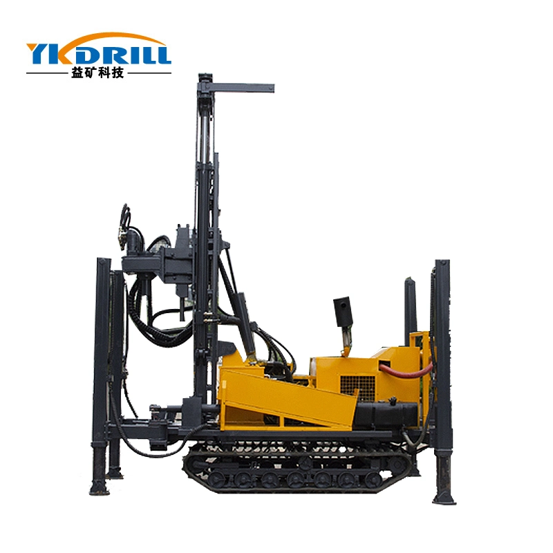 High Quality Crawler Soil Sample Pneumatic DTH Drill Rig Compressor Press Water Well Drilling