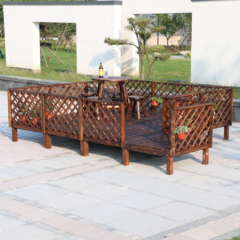 Latest Design Home Bamboo Furniture Outdoor Office Luxury Prefab Home Custom Wood Structure Garden Furniture