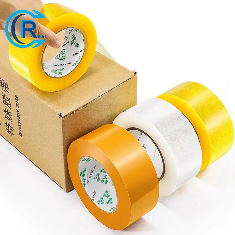 Hot Selling BOPP Clear Packing Adhesive Tape with Plastic Green Tube Core for Shipping Packaging Moving Sealing