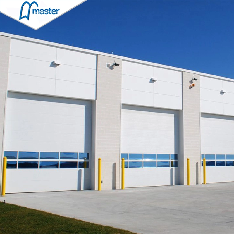 Master Well Electrical Commercial Automatic Steel Thermal Insulated Vertical Lift Warehouse Garage Sectional Overhead High Speed Sliding Dock Industrial Doors