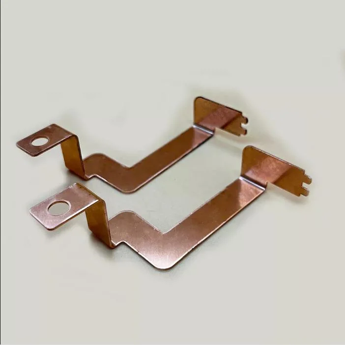 Electrical Contactor Copper Busbar Brass Stamping Part for Grounding Contactor Parts