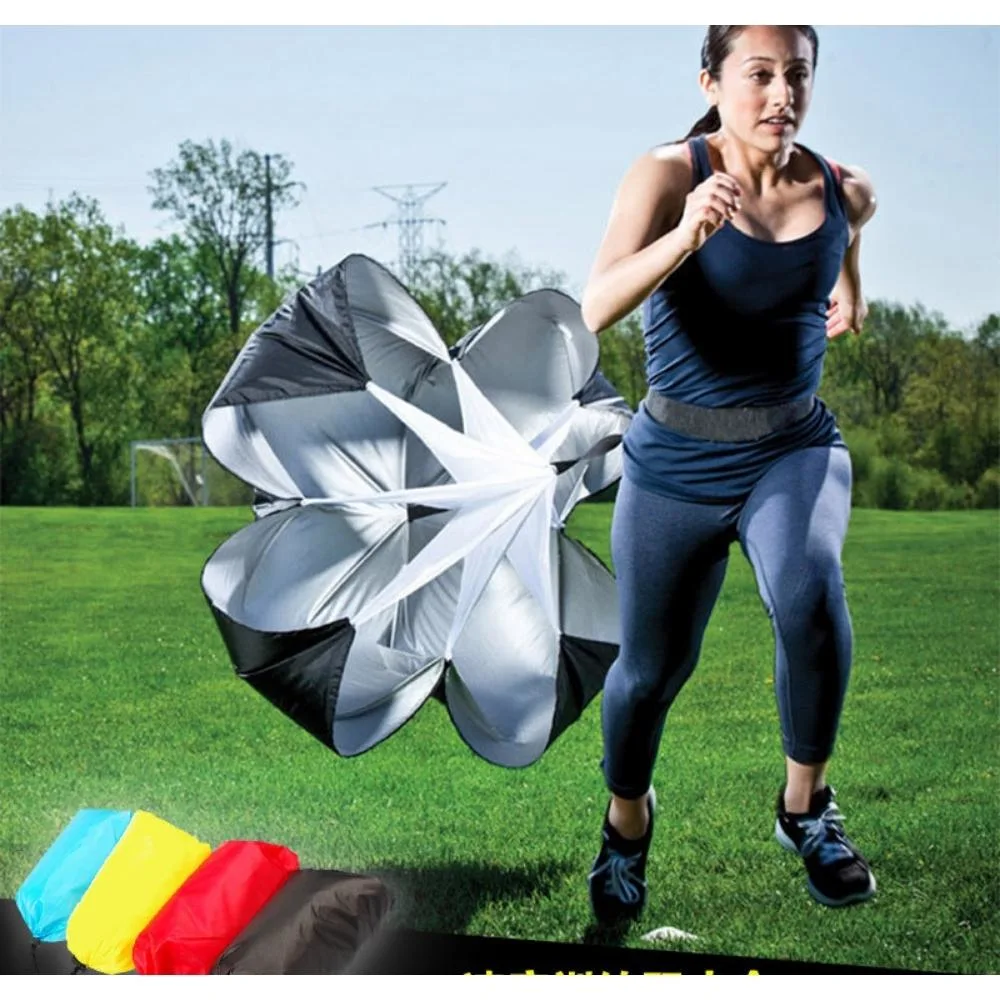 56 Inch Parachute Speed Training Speed Chute with Adjustable Strap Running Parachute Wbb20006