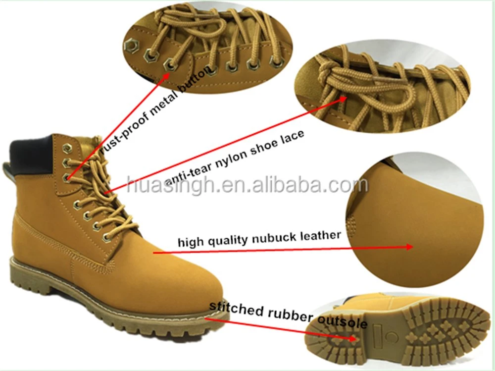 Gww, Anti-Corrosion Honey Color Work Shoe for Fish Industry Hard Wearing Goodyear Rubber Outsole S3 Standard Safety Shoe HSB217