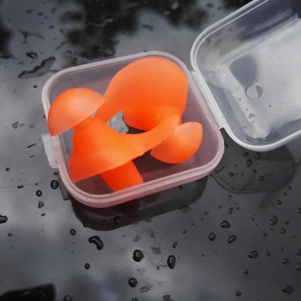 Waterproof Earplug 1 Pair Swimming Professional Silicone Swim Earplugs Soft Ear Plug Anti-Noise Swimwear Wyz21136