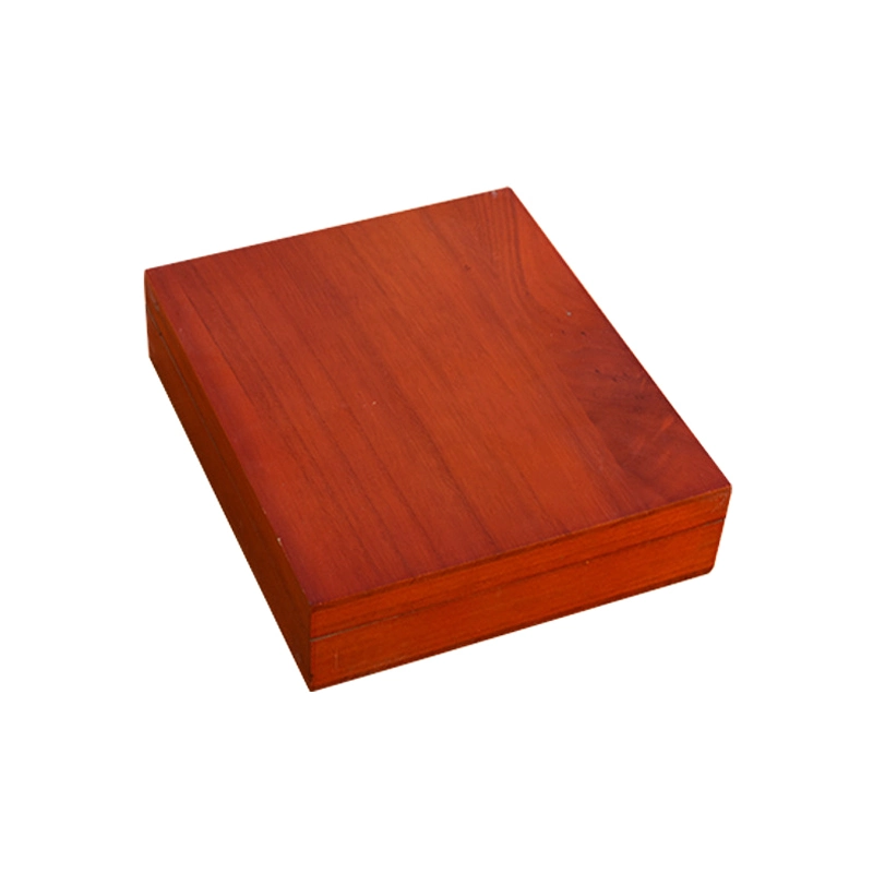 Custom Color Soild Madera Bisagra tapa de madera de almacenamiento de caja para Embalaje