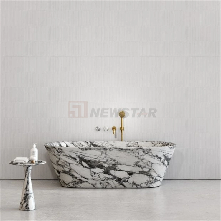 Natural White/Marble/Granite Stone Honed/Polished Bathtub Bathroom Corner Soaking Bath Tub Travertine Marble Freestanging Bathroom Bath Tub