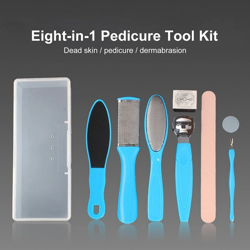 Beauty Tools Stainless Steel Foot File Kits Washboard Multi Combination Foot Peeling Tool Set