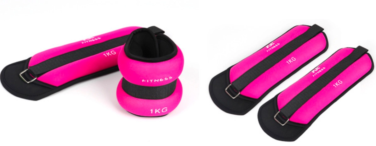 Wrist Ankle Weight Made of Neoprene Fabric and Filling Dust-Free Steel Ball for Fitness and Ankle Wrist Workout