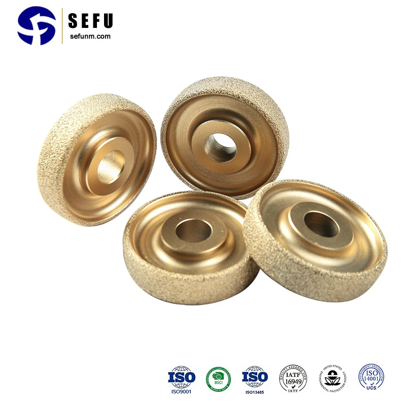 Sefu China Brazed Diamond Drilling Tools Supplier Vacuum Brazed Diamond Grinding Wheel Carving Tool Abrasive Disc Diamond Polishing Wheel for Angle Grinder