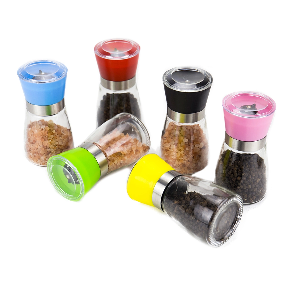 If New Design LFGB Hand Shaker Colorful 160ml Salt and Pepper Spice Grinder Set