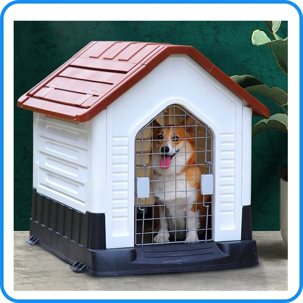 Fourniture de produits pour animaux de compagnie, cage pliable en PP pour chien, maison pour chien.