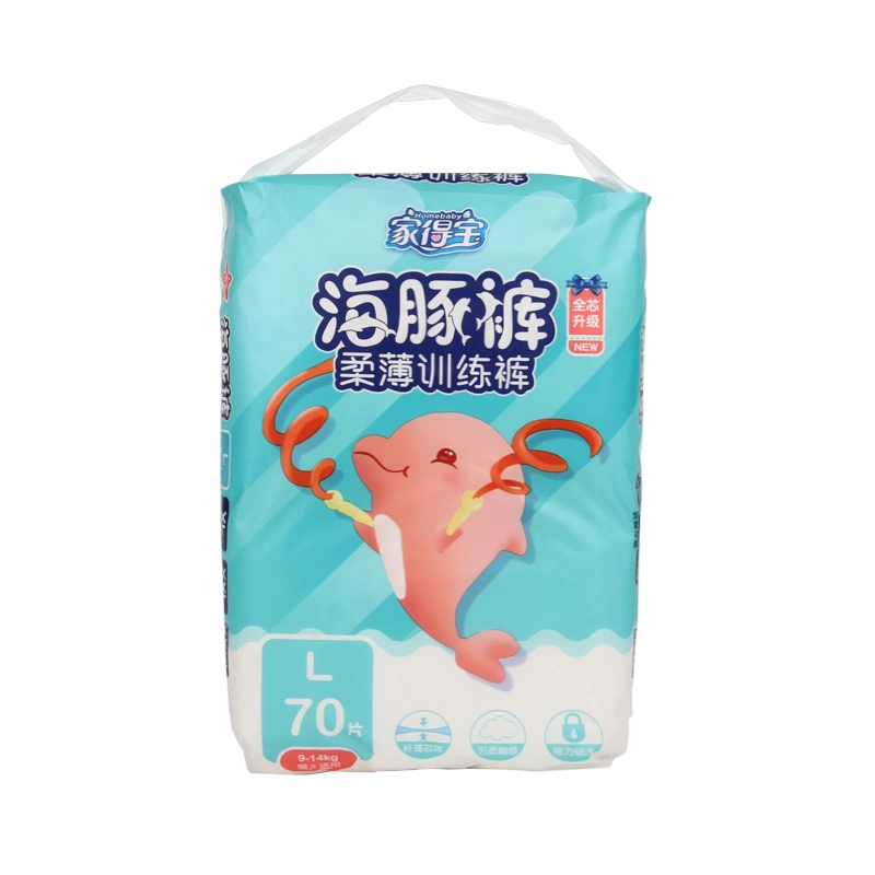 China OEM New Design Soft Disposable Baby Pull UPS High Absorbency Breathable Baby Pants