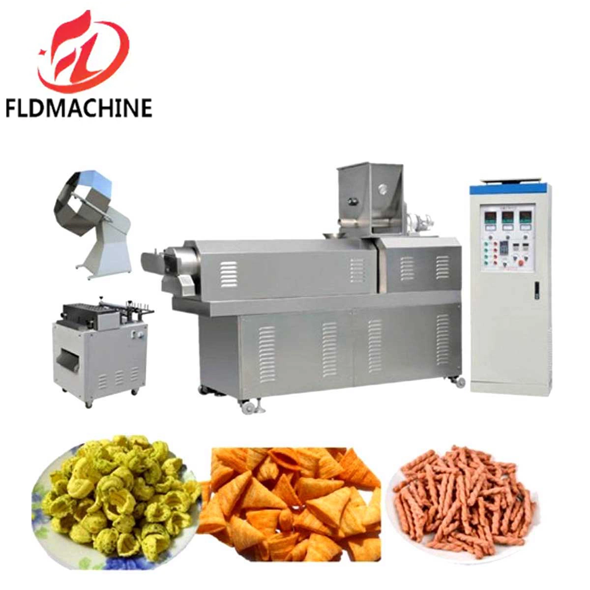 Bugles Snack Food Process Line Bugles Snacks Machine Bugles Frying Machines