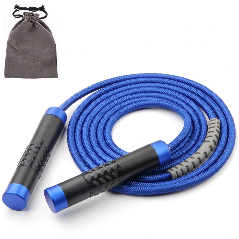 High Strength Colorful Plastic Handle Speed Soft Flat Jump Rope with Bearing