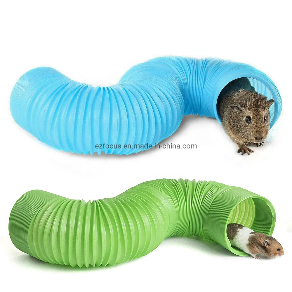 Small Pet Hamster Tunnel Tube Collapsible Plastic Hideaway Wbb17410