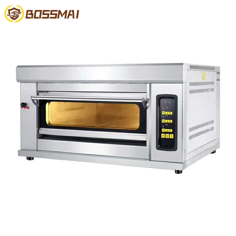 Commercial Kitchen 3 Deck 9 Trays Electric Gas Baking Machine for Bakery