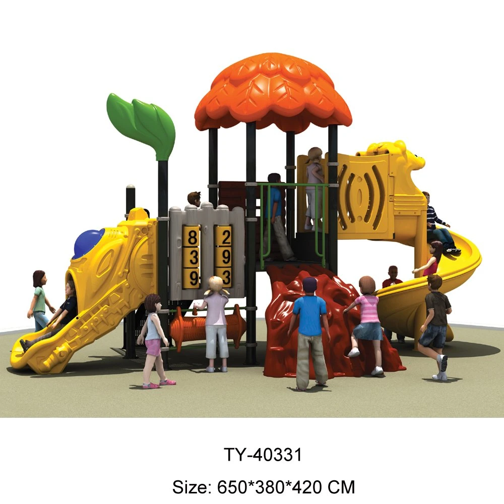 Plastic Outdoor Playground Slides, Professional Supplier (TY-170620)