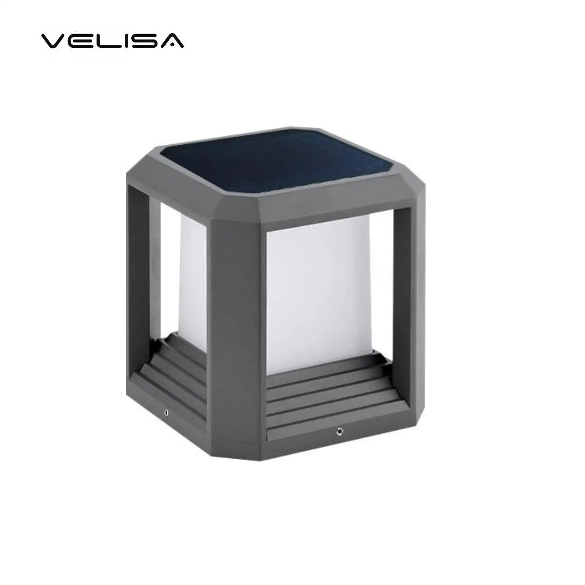 Outdoor LED Gate Bollard Covers Outside Landscape Waterproof Solar Bollard Light