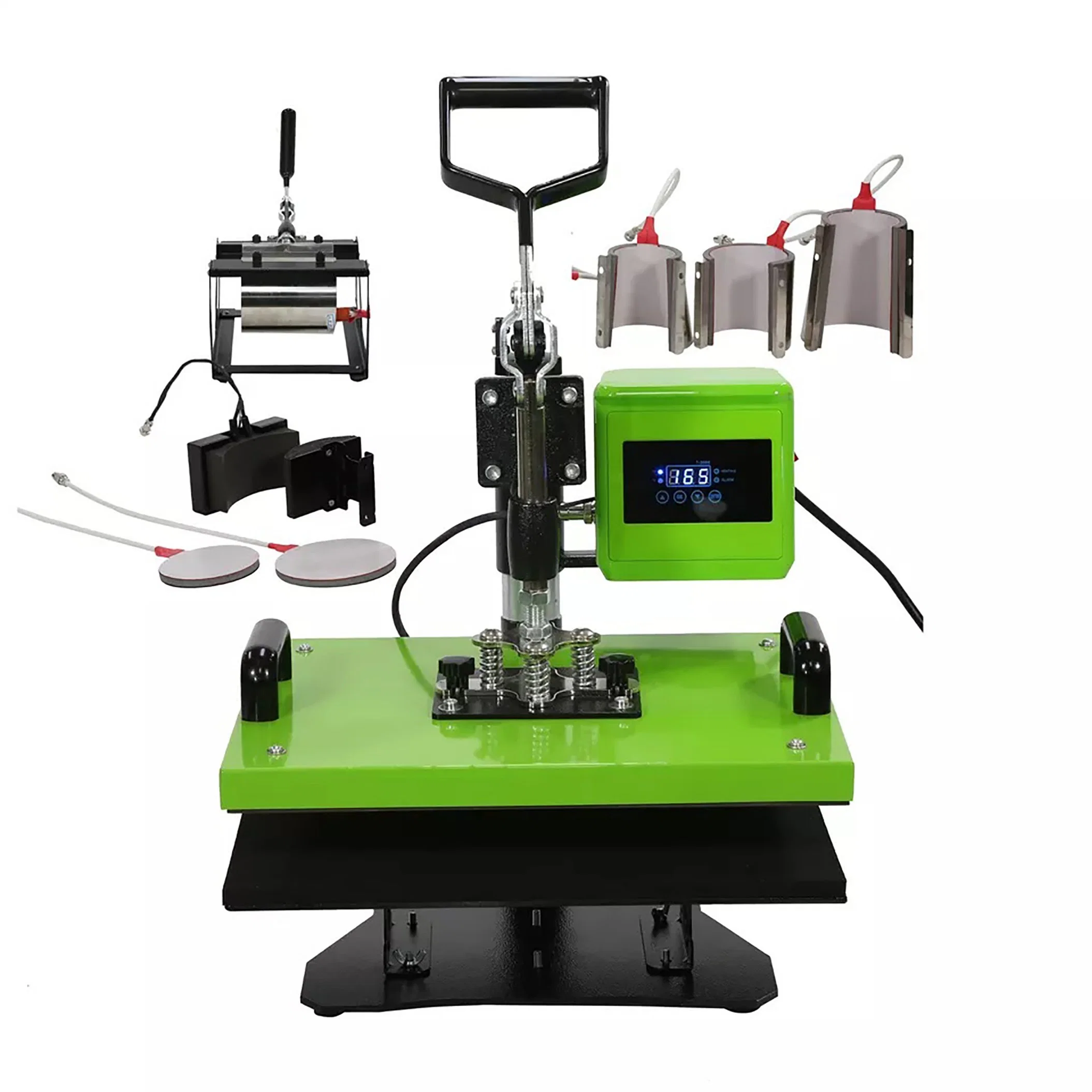 11"*15" Inch 29*38cm CE SGS Approved Auto Open 8 in 1 Combo Multi-Functional Rotary Heat Press Machine for T-Shirt Mug Plate & Cap