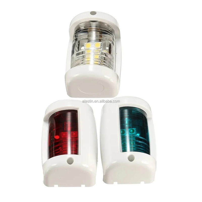 12V Boat Side Light Navigation Lights Red Green Signal Lamp for Marine Boat Yacht Truck Trailer Red Green Marine Side Lamp