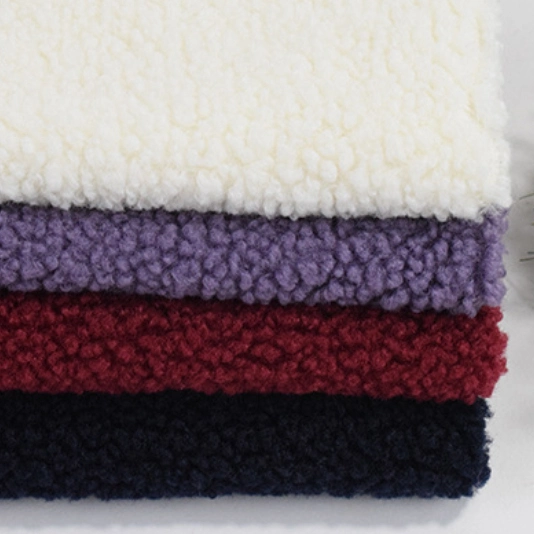 مصنع الصين الشعر القصير شيربا Fleece قماش تيدي بير فور شربا Fleece قماش محبوك 100% بوليستر شيربا Fleece غطاء مرق قماش كناس قماشي