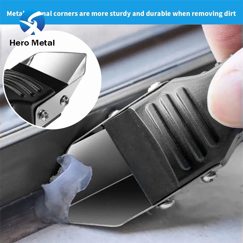 Multi-Functional Glass Glue Angle Caulk Scraper Tool Shovel Rubber Remover Seam Caulking Tools