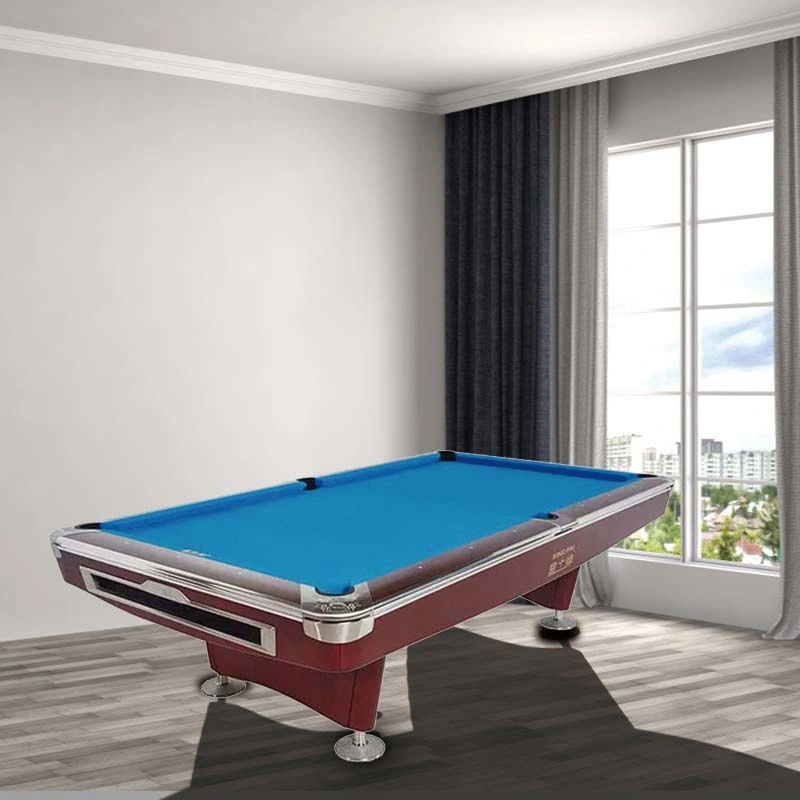 Professional 9FT Solid Wood with Slate Billiards Pool Table in Stock