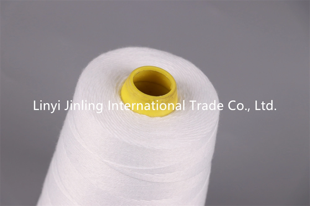 100 Polyester Yarn China Manufacturers Cationic Spun Polyester Yarn Blends Cotton 100% Polyester Spun Yarn