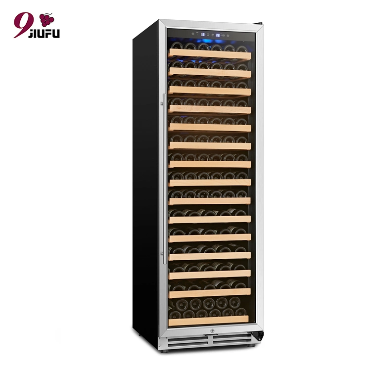 Vino de cristal armario Refrigerador Barra refrigerada armarios de vino wine cooler nevera única zona Humidor