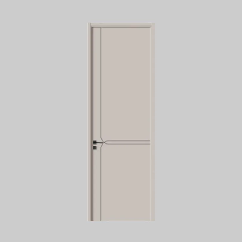 Modern Simple Wooden Door MDF Melamine Door PVC Door 056