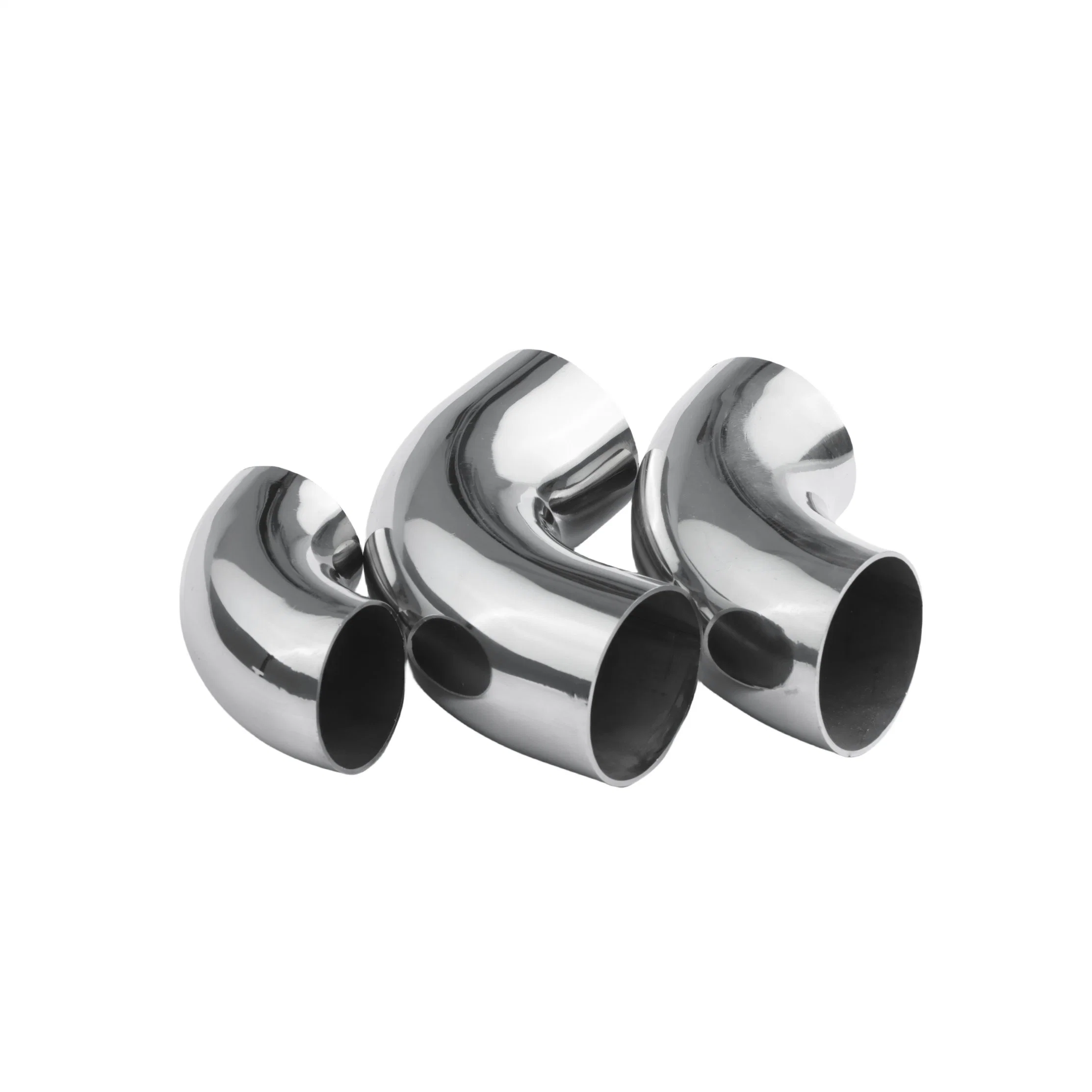 SS304/316 Stainless Steel Handrail 45/90 Degree Butt Welding Industrial Elbows