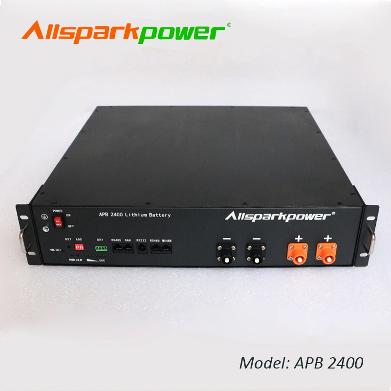 Allsparkpower 48V 2400kwh Solar LiFePO4 Battery Pack Rechargeable Battery Capacity