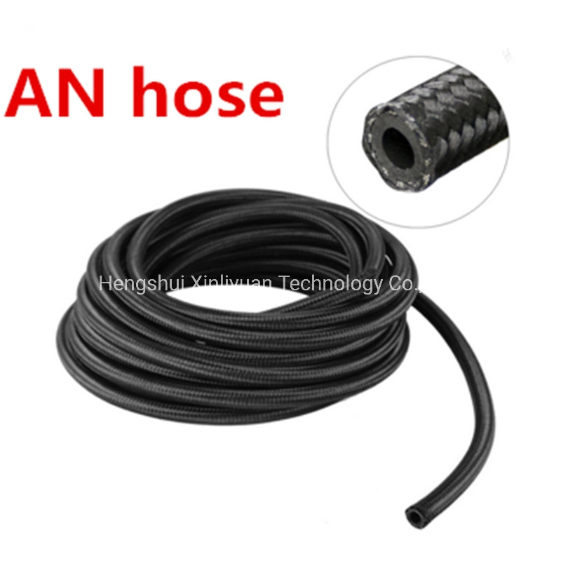 An10 Line Auto Motorcycle NBR Synthetic Rubber Hose 304 Ss Wire Braided Hydraulic Assembly Customized An10 Oil Cooler Hose Line