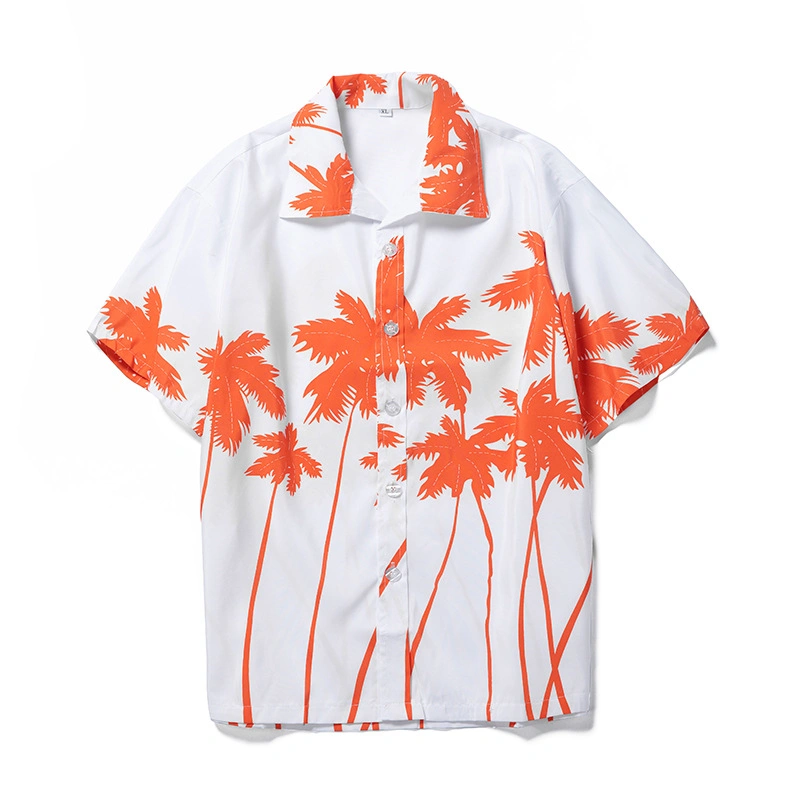 Camiseta de verano para hombre 2023 New Summer Floral Printed Beach Short Ropa de manga para hombre Camisas hawaianas para hombre