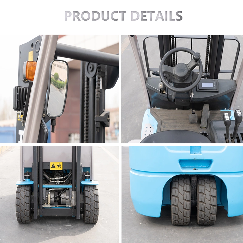 2.0t High Lift Four Fulcrum Balance Hydraulic Electric Forklift with Full-AC Motor