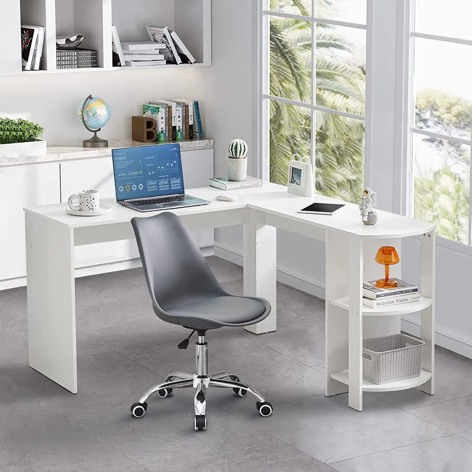 Office Furniture L-Shaped Office Computer Desk140*50*74cm