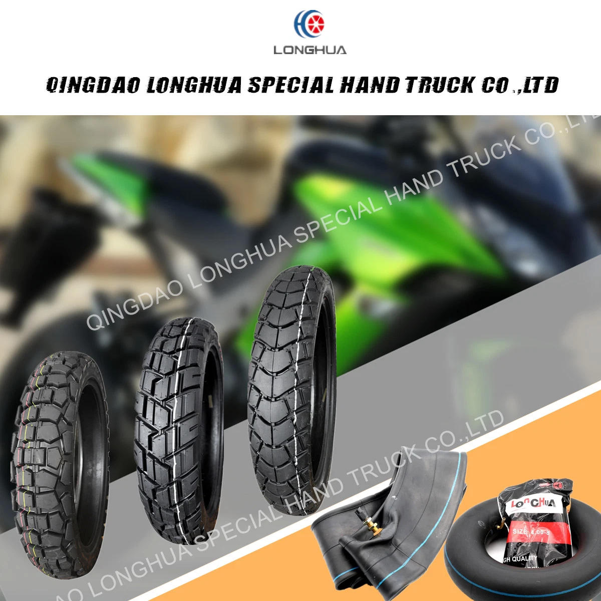 DOT Approved Natural Rubber Motorcycle Tyre with Golden Quality (3.00-18)