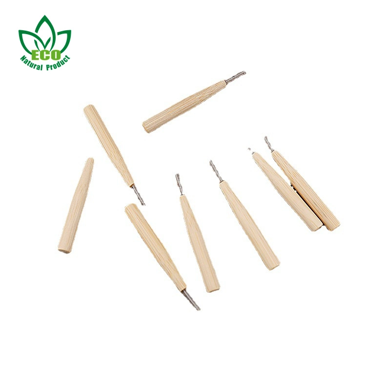 Bamboo Interdental Brushes Between Teeth Thin Between Toothbrushes Tooth Cleaner Dental Cleaning