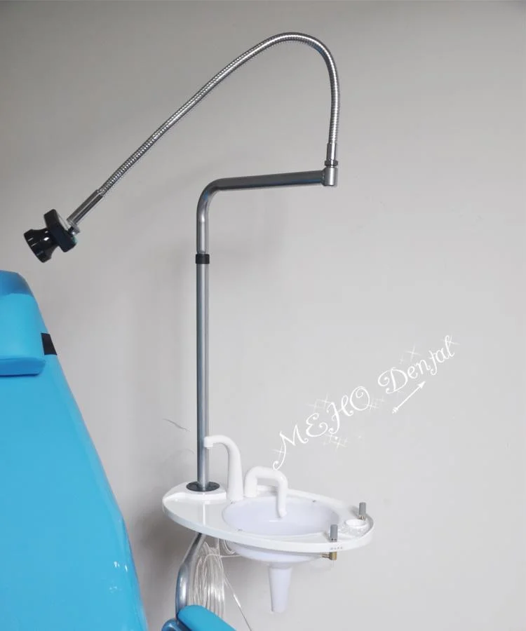 Portable Dental Mobile Folding Chair Unit+LED Surgical Light Lamp+Waste Basin